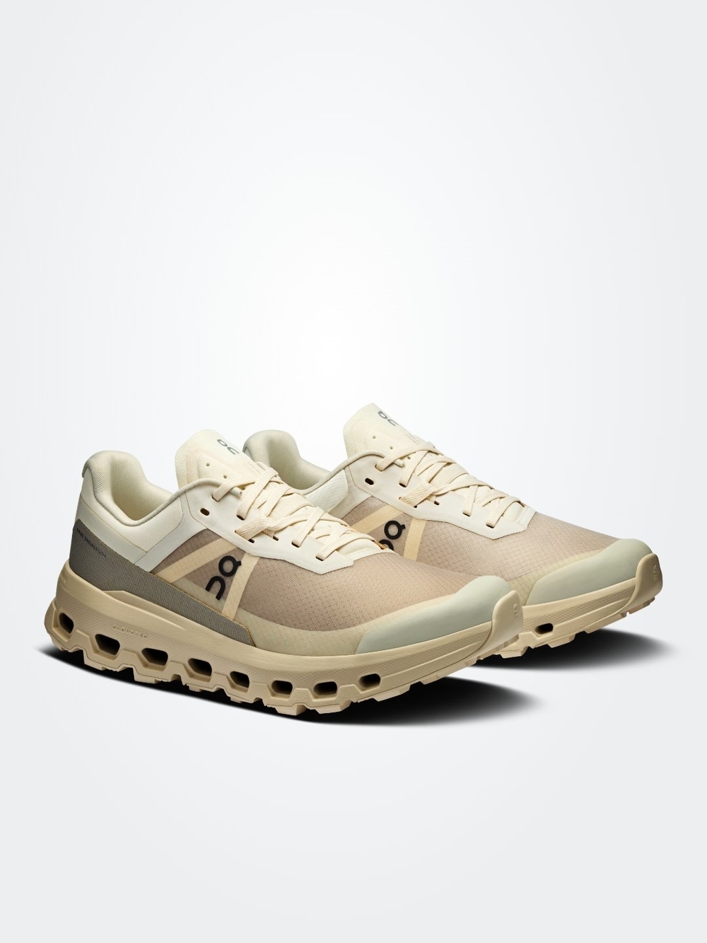 Women's On Cloudvista 2 Cream Desert Running Athletic Sneakers Size 7.5